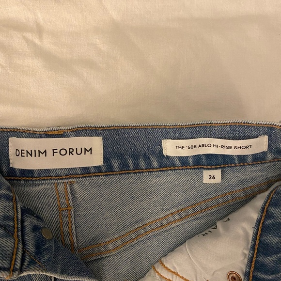 Denim Forum 50s Arlo High Rise shorts - Picture 3 of 3